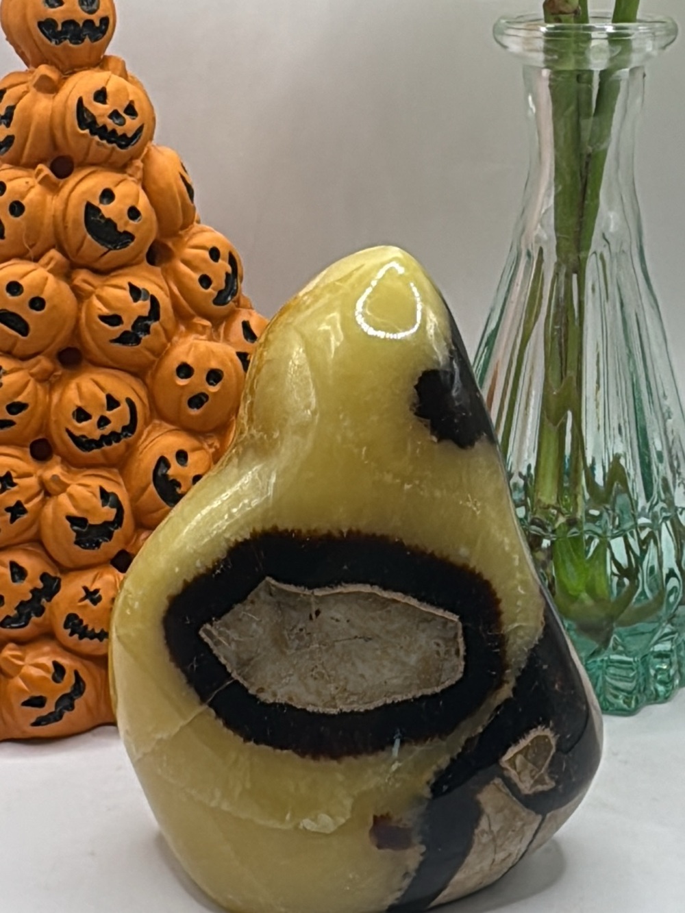 Polished Septarian Decorative Stone Sculpture